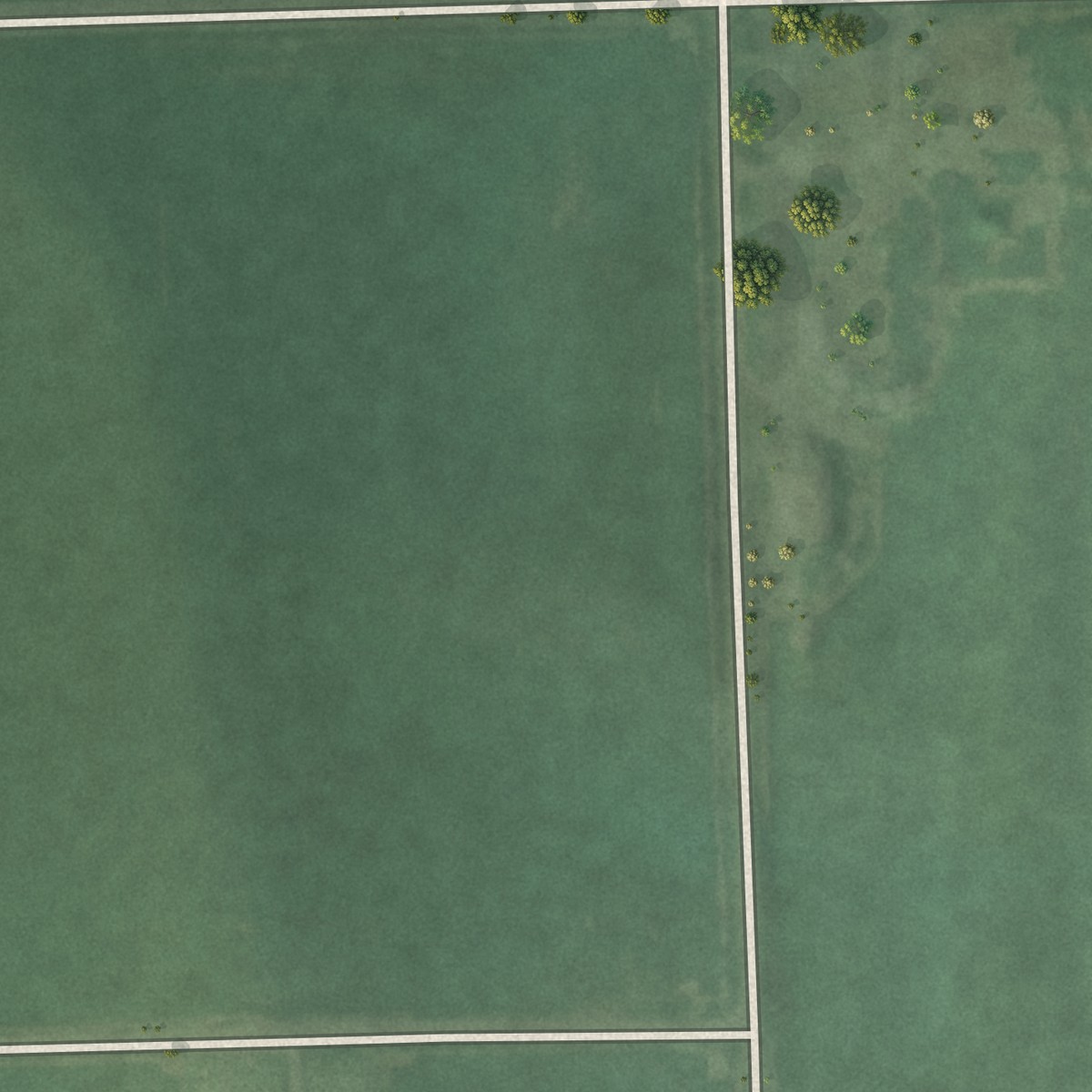 Second close-up of the map of Raeville, Nebraska print showing more streets and buildings