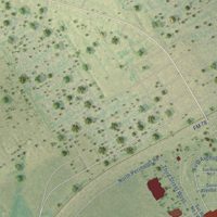 Second close-up of the map of Randolph AFB, Texas print showing more streets and buildings