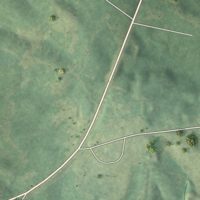 Second close-up of the map of Randolph, Mississippi print showing more streets and buildings