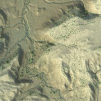 Second close-up of the map of Rangely, Colorado print showing more streets and buildings