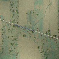 Second close-up of the map of Ransomville, New York print showing more streets and buildings