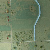 Second close-up of the map of Ratamosa, Texas print showing more streets and buildings