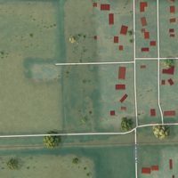 Second close-up of the map of Reading, Kansas print showing more streets and buildings