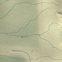 Second close-up of the map of Red Rock, Pinal County, Arizona print showing more streets and buildings