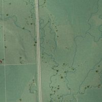 Second close-up of the map of Red Willow Colony, South Dakota print showing more streets and buildings