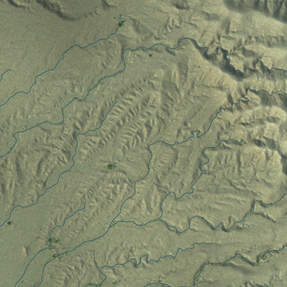 Second close-up of the map of Redford, Texas print showing more streets and buildings