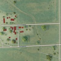 Second close-up of the map of Redmon, Illinois print showing more streets and buildings