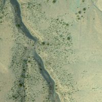 Second close-up of the map of Redvale, Colorado print showing more streets and buildings