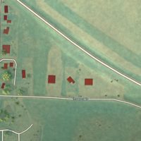 Second close-up of the map of Reeder, North Dakota print showing more streets and buildings