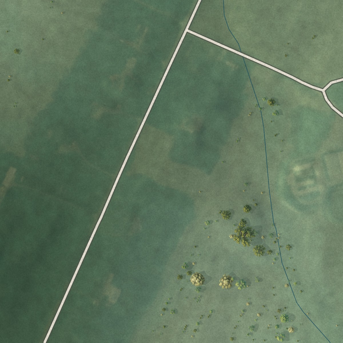 Second close-up of the map of Reid, Maryland print showing more streets and buildings
