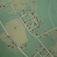 Second close-up of the map of Rembert, South Carolina print showing more streets and buildings