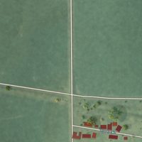 Second close-up of the map of Rentchler, Illinois print showing more streets and buildings