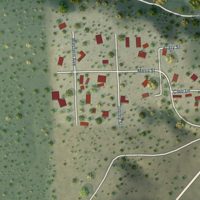 Second close-up of the map of Reserve, New Mexico print showing more streets and buildings