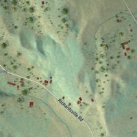 Second close-up of the map of Richardsville, Kentucky print showing more streets and buildings
