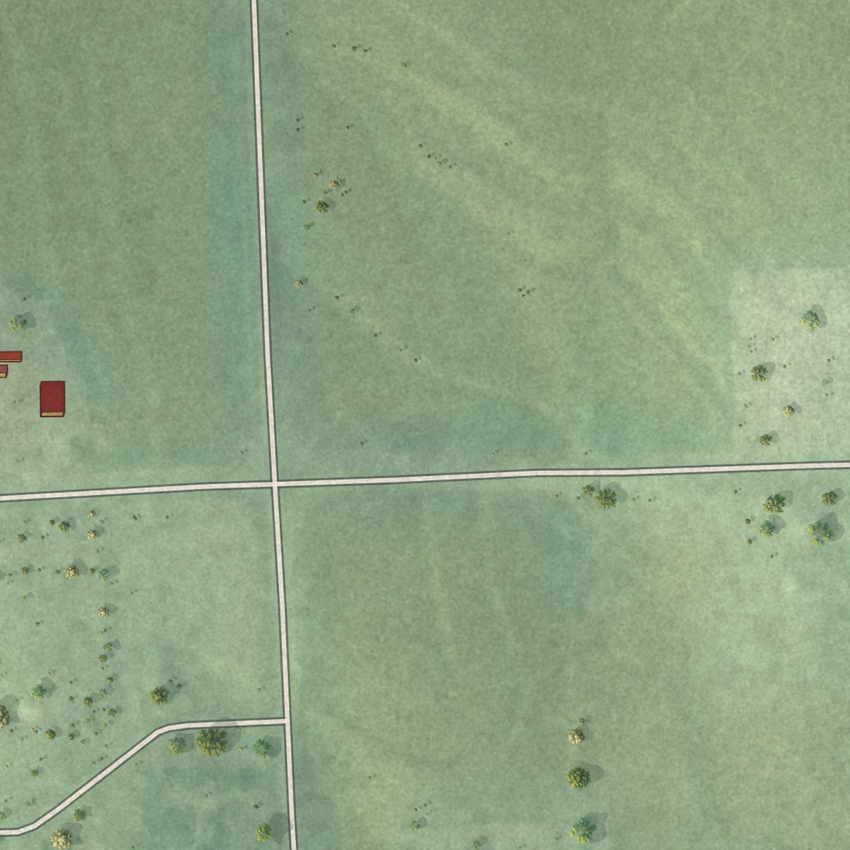 Second close-up of the map of Richfield, Nebraska print showing more streets and buildings