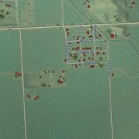 Second close-up of the map of Richland, South Dakota print showing more streets and buildings
