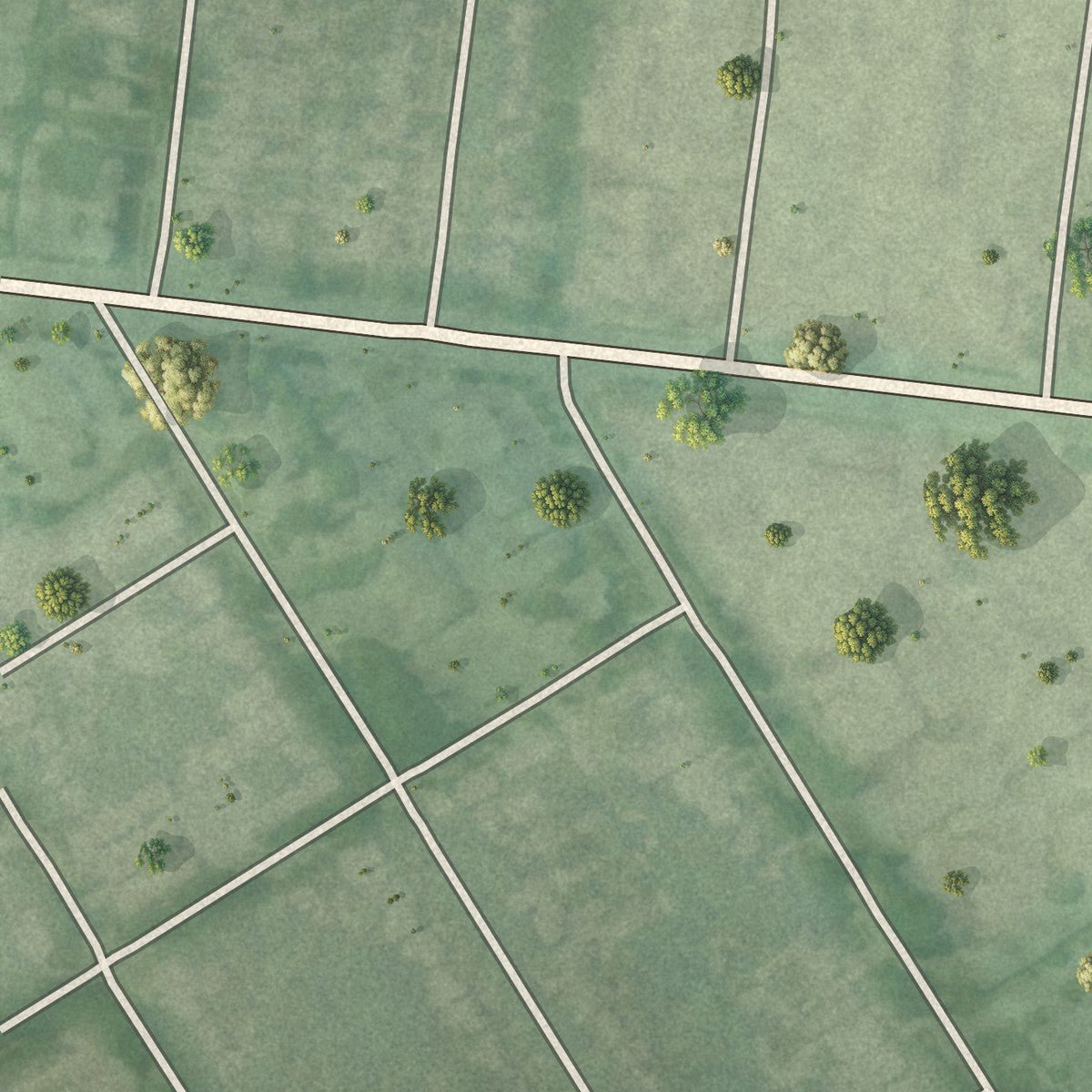 Second close-up of the map of Richlawn, Kentucky print showing more streets and buildings