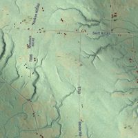 Second close-up of the map of Richmond, Crawford County, Pennsylvania print showing more streets and buildings