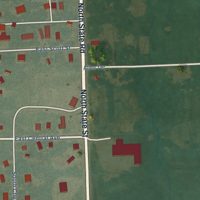 Second close-up of the map of Richmond, Kansas print showing more streets and buildings