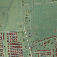 Second close-up of the map of Richmond, Michigan print showing more streets and buildings