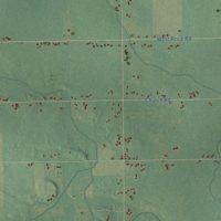Second close-up of the map of Riley, Clinton County, Michigan print showing more streets and buildings