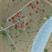 Second close-up of the map of Rincon, New Mexico print showing more streets and buildings