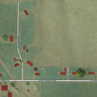 Second close-up of the map of Rio, Illinois print showing more streets and buildings