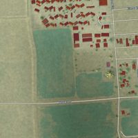 Second close-up of the map of Ripley, California print showing more streets and buildings