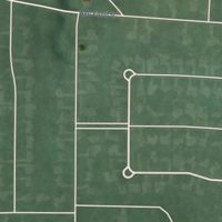Second close-up of the map of River Forest, Indiana print showing more streets and buildings