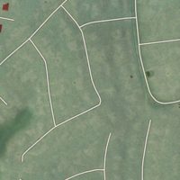Second close-up of the map of Riverwood, Kentucky print showing more streets and buildings