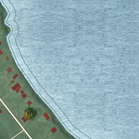 Second close-up of the map of Rock Point, Maryland print showing more streets and buildings