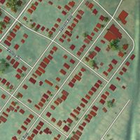 Second close-up of the map of Rockledge, Pennsylvania print showing more streets and buildings
