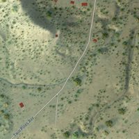 Second close-up of the map of Rockvale, Colorado print showing more streets and buildings