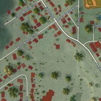 Second close-up of the map of Rollingstone, Minnesota print showing more streets and buildings