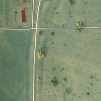 Second close-up of the map of Roscoe, Minnesota print showing more streets and buildings