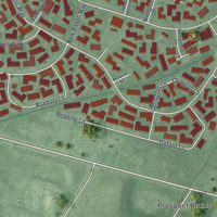 Second close-up of the map of Rossmoor, New Jersey print showing more streets and buildings