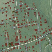 Second close-up of the map of Round Hill, Virginia print showing more streets and buildings