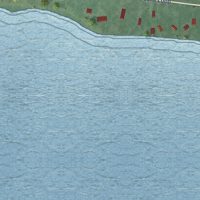 Second close-up of the map of Roy Lake, Minnesota print showing more streets and buildings