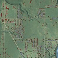 Second close-up of the map of Royalton, Michigan print showing more streets and buildings