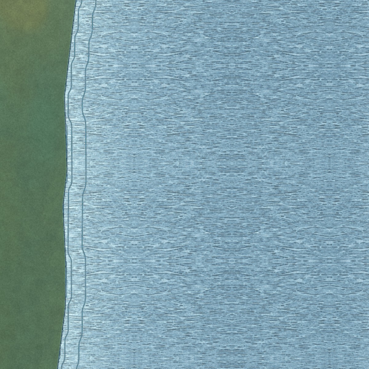 Second close-up of the map of Russian Mission, Alaska print showing more streets and buildings