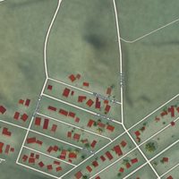 Second close-up of the map of Ruth, Nevada print showing more streets and buildings