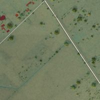 Second close-up of the map of Rutherford, California print showing more streets and buildings