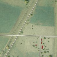 Second close-up of the map of Ruthton, Minnesota print showing more streets and buildings