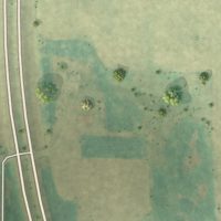 Second close-up of the map of Ruthville, North Dakota print showing more streets and buildings