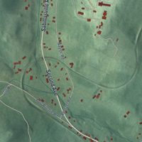 Second close-up of the map of Sabillasville, Maryland print showing more streets and buildings