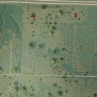 Second close-up of the map of Sadler, Texas print showing more streets and buildings