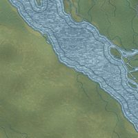 Second close-up of the map of Salcha, Alaska print showing more streets and buildings