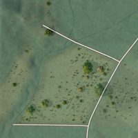 Second close-up of the map of Salesville, Ohio print showing more streets and buildings