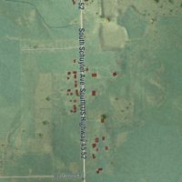 Second close-up of the map of Sammons Point, Illinois print showing more streets and buildings