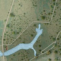 Second close-up of the map of San Ygnacio, Texas print showing more streets and buildings